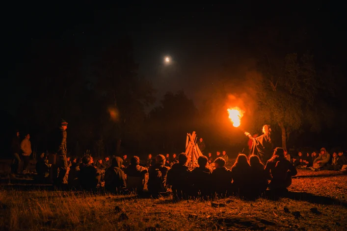 Fogón del campamento
