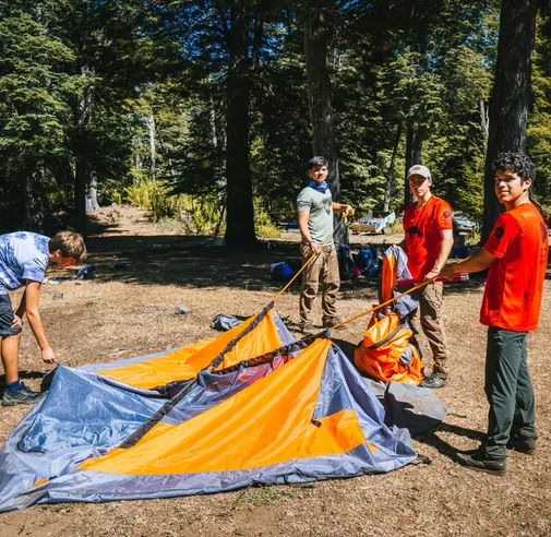 Armado de campamento